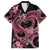 Polynesia Valentines Day Forever In My Heart Tattoo Family Matching Off Shoulder Short Dress and Hawaiian Shirt Pink Style LT9 Dad's Shirt - Short Sleeve Pink - Polynesian Pride