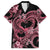 Polynesia Valentines Day Forever In My Heart Tattoo Family Matching Short Sleeve Bodycon Dress and Hawaiian Shirt Pink Style LT9 Dad's Shirt - Short Sleeve Pink - Polynesian Pride