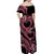 Polynesia Valentines Day Forever In My Heart Tattoo Off Shoulder Maxi Dress Pink Style LT9 - Polynesian Pride