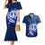 Personalised Northern Mariana Islands Couples Matching Mermaid Dress and Hawaiian Shirt Commonwealth Day 2024 LT9 Ocean Blue - Polynesian Pride