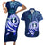 Personalised Northern Mariana Islands Couples Matching Short Sleeve Bodycon Dress and Hawaiian Shirt Commonwealth Day 2024 LT9 Ocean Blue - Polynesian Pride