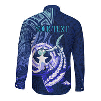 Personalised Northern Mariana Islands Long Sleeve Button Shirt Commonwealth Day 2024 LT9 - Polynesian Pride