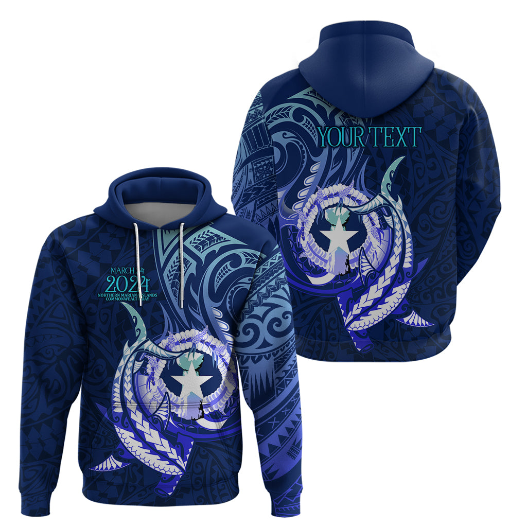 Personalised Northern Mariana Islands Zip Hoodie Commonwealth Day 2024 LT9 - Polynesian Pride