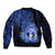 Northern Mariana Islands Ylang-ylang Mwarmwar Bomber Jacket Polynesian Blue Style LT9 - Polynesian Pride