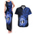 Northern Mariana Islands Ylang-ylang Mwarmwar Couples Matching Tank Maxi Dress and Hawaiian Shirt Polynesian Blue Style LT9 Blue - Polynesian Pride