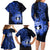 Northern Mariana Islands Ylang-ylang Mwarmwar Family Matching Long Sleeve Bodycon Dress and Hawaiian Shirt Polynesian Blue Style LT9 - Polynesian Pride