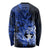 Northern Mariana Islands Ylang-ylang Mwarmwar Long Sleeve Shirt Polynesian Blue Style LT9 - Polynesian Pride