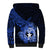 Northern Mariana Islands Ylang-ylang Mwarmwar Sherpa Hoodie Polynesian Blue Style LT9 - Polynesian Pride