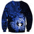 Northern Mariana Islands Ylang-ylang Mwarmwar Sweatshirt Polynesian Blue Style LT9 - Polynesian Pride