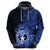 Northern Mariana Islands Ylang-ylang Mwarmwar Zip Hoodie Polynesian Blue Style LT9 - Polynesian Pride