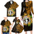 Northern Mariana Islands Ylang-ylang Mwarmwar Family Matching Long Sleeve Bodycon Dress and Hawaiian Shirt Polynesian Gold Style LT9 - Polynesian Pride