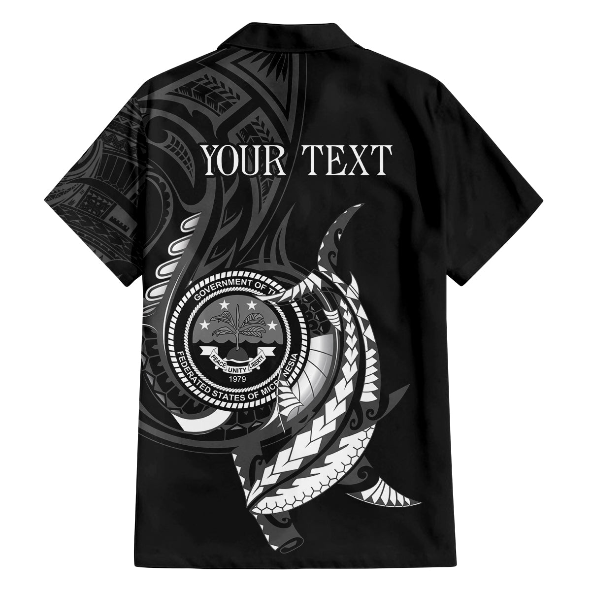 Personalised FSM Culture Day Family Matching Off Shoulder Short Dress and Hawaiian Shirt Hammerhead Shark Tribal 2024 LT9 - Polynesian Pride