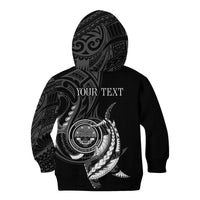 Personalised FSM Culture Day Kid Hoodie Hammerhead Shark Tribal 2024 LT9 - Polynesian Pride