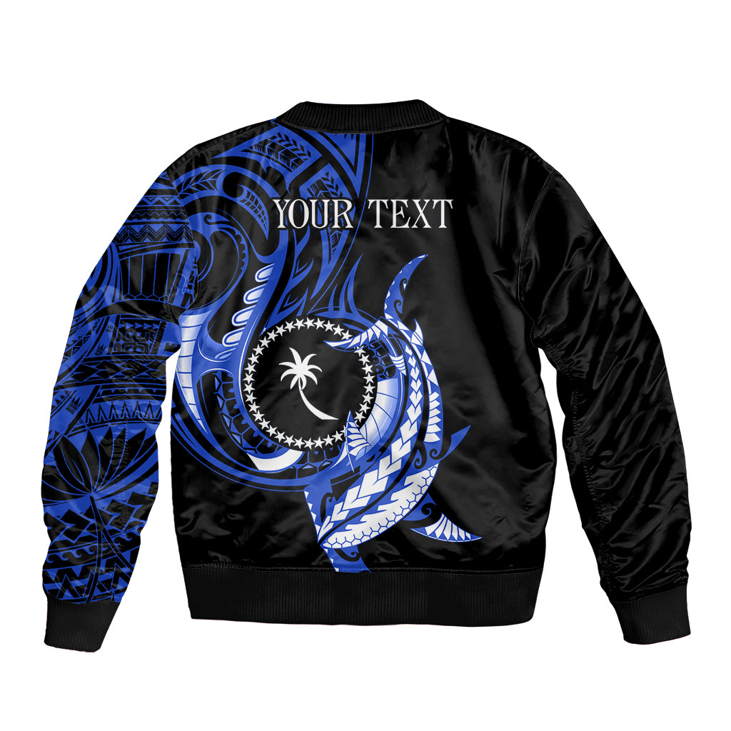Personalised Chuuk FSM Culture Day Bomber Jacket Hammerhead Shark Tattoo 2024 LT9 - Polynesian Pride