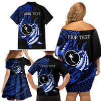 Personalised Chuuk FSM Culture Day Family Matching Off Shoulder Short Dress and Hawaiian Shirt Hammerhead Shark Tattoo 2024 LT9 - Polynesian Pride