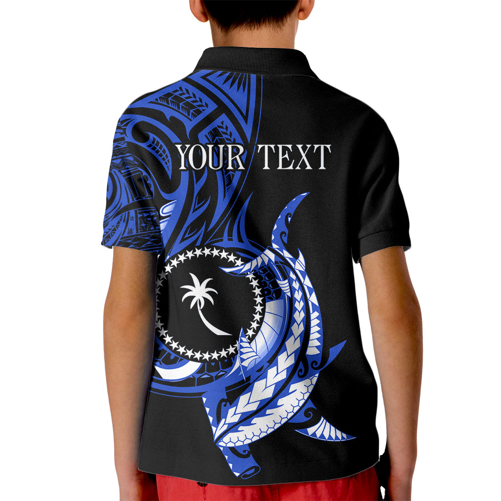 Personalised Chuuk FSM Culture Day Kid Polo Shirt Hammerhead Shark Tattoo 2024 LT9 - Polynesian Pride