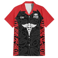 New Zealand Nurse RN 2026 Personalised Hawaiian Shirt Red Maori Pattern Cultural Pride LT9 Red - Polynesian Pride