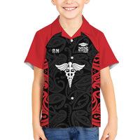 New Zealand Nurse RN 2026 Personalised Hawaiian Shirt Red Maori Pattern Cultural Pride LT9 - Polynesian Pride
