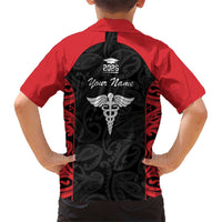 New Zealand Nurse RN 2026 Personalised Hawaiian Shirt Red Maori Pattern Cultural Pride LT9 - Polynesian Pride