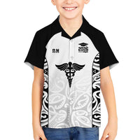 New Zealand Nurse RN 2026 Personalised Hawaiian Shirt White Maori Pattern Cultural Pride LT9 - Polynesian Pride