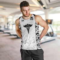 New Zealand Nurse RN 2026 Personalised Men Tank Top White Maori Pattern Cultural Pride LT9 White - Polynesian Pride