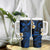 Hawaii Maui Islands Pacific Plumeria Tumbler With Handle Blue Polynesian Tattoo