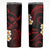 Hawaii Maui Islands Pacific Plumeria Skinny Tumbler Red Polynesian Tattoo