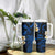 Hawaii Oahu Islands Pacific Plumeria Tumbler With Handle Blue Polynesian Tattoo