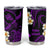 Hawaii Oahu Islands Pacific Plumeria Tumbler Cup Purple Polynesian Tattoo