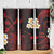 Hawaii Oahu Islands Pacific Plumeria Skinny Tumbler Red Polynesian Tattoo