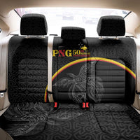 Papua New Guinea 50th Independence Day Back Car Seat Cover Simple Oro Tapa Pattern - Polynesian Pride
