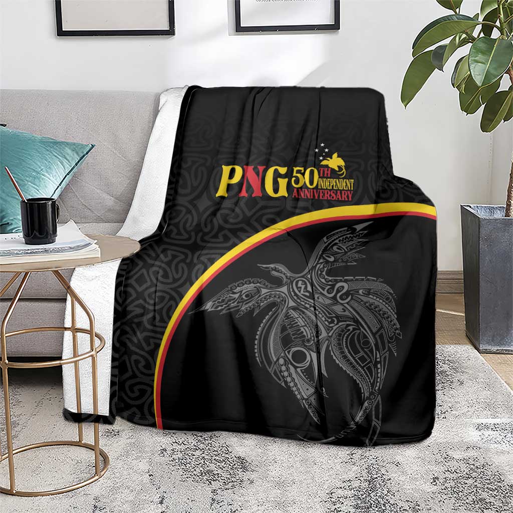 Papua New Guinea 50th Independence Day Blanket Simple Oro Tapa Pattern - Polynesian Pride