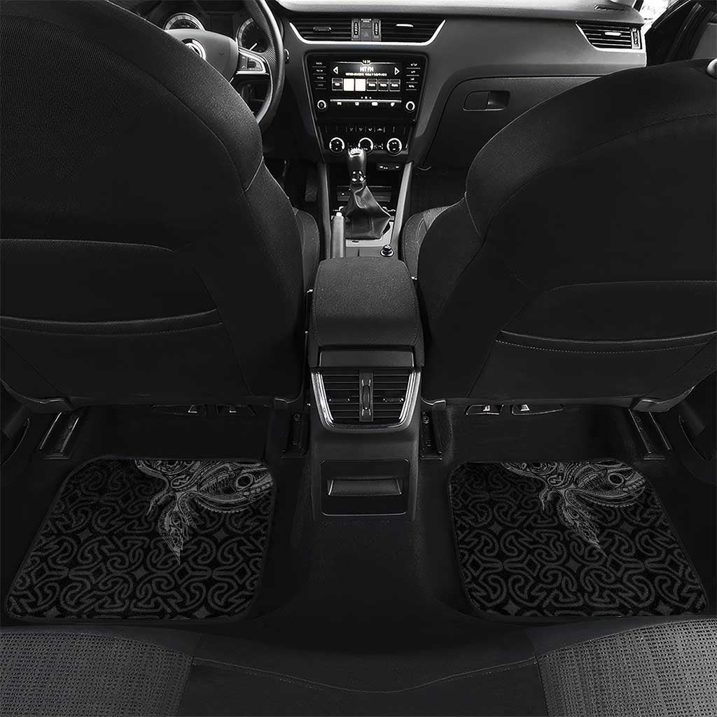 Papua New Guinea 50th Independence Day Car Mats Simple Oro Tapa Pattern LT9 Set 2pcs - Back Black - Polynesian Pride