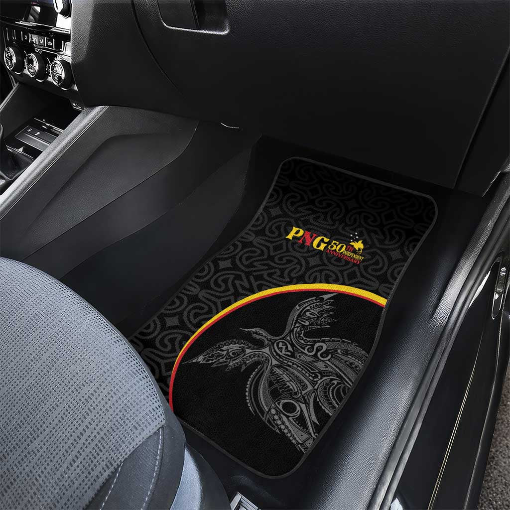 Papua New Guinea 50th Independence Day Car Mats Simple Oro Tapa Pattern LT9 - Polynesian Pride
