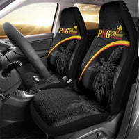 Papua New Guinea 50th Independence Day Car Seat Cover Simple Oro Tapa Pattern - Polynesian Pride