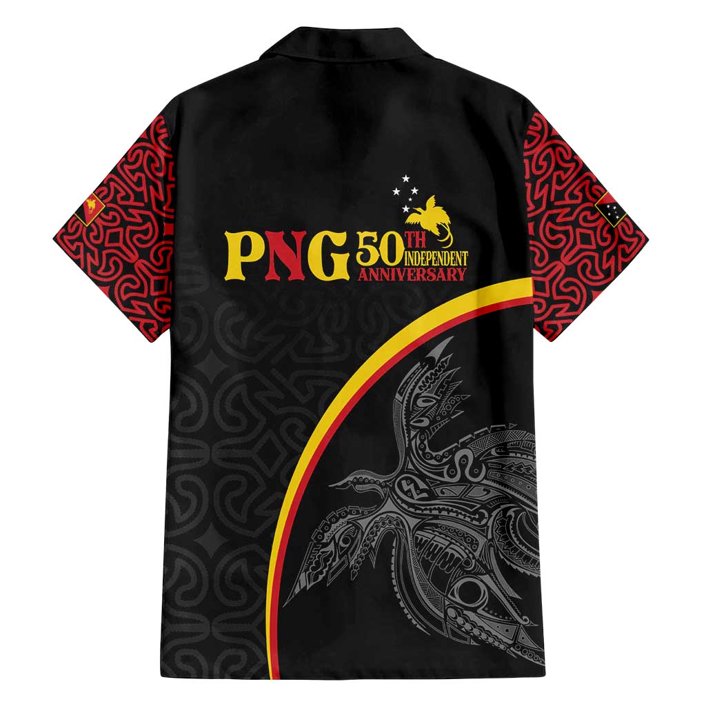 Papua New Guinea 50th Independence Day Family Matching Tank Maxi Dress and Hawaiian Shirt Simple Oro Tapa Pattern LT9 - Polynesian Pride