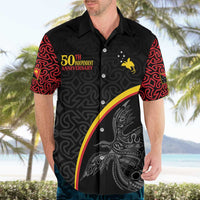 Papua New Guinea 50th Independence Day Hawaiian Shirt Simple Oro Tapa Pattern LT9 - Polynesian Pride