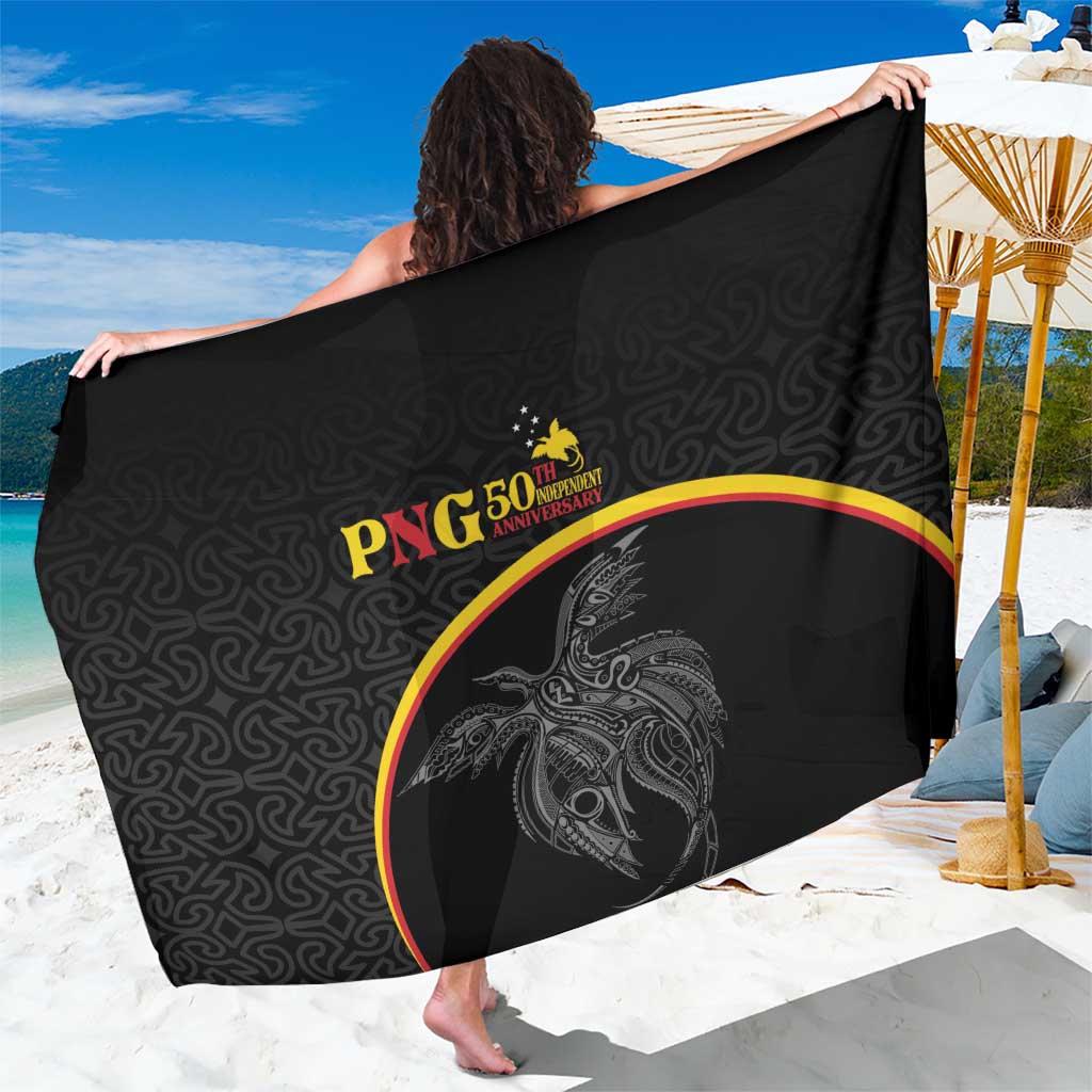 Papua New Guinea 50th Independence Day Sarong Simple Oro Tapa Pattern - Polynesian Pride