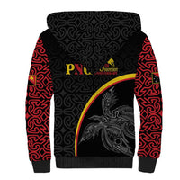 Papua New Guinea 50th Independence Day Sherpa Hoodie Simple Oro Tapa Pattern LT9 - Polynesian Pride