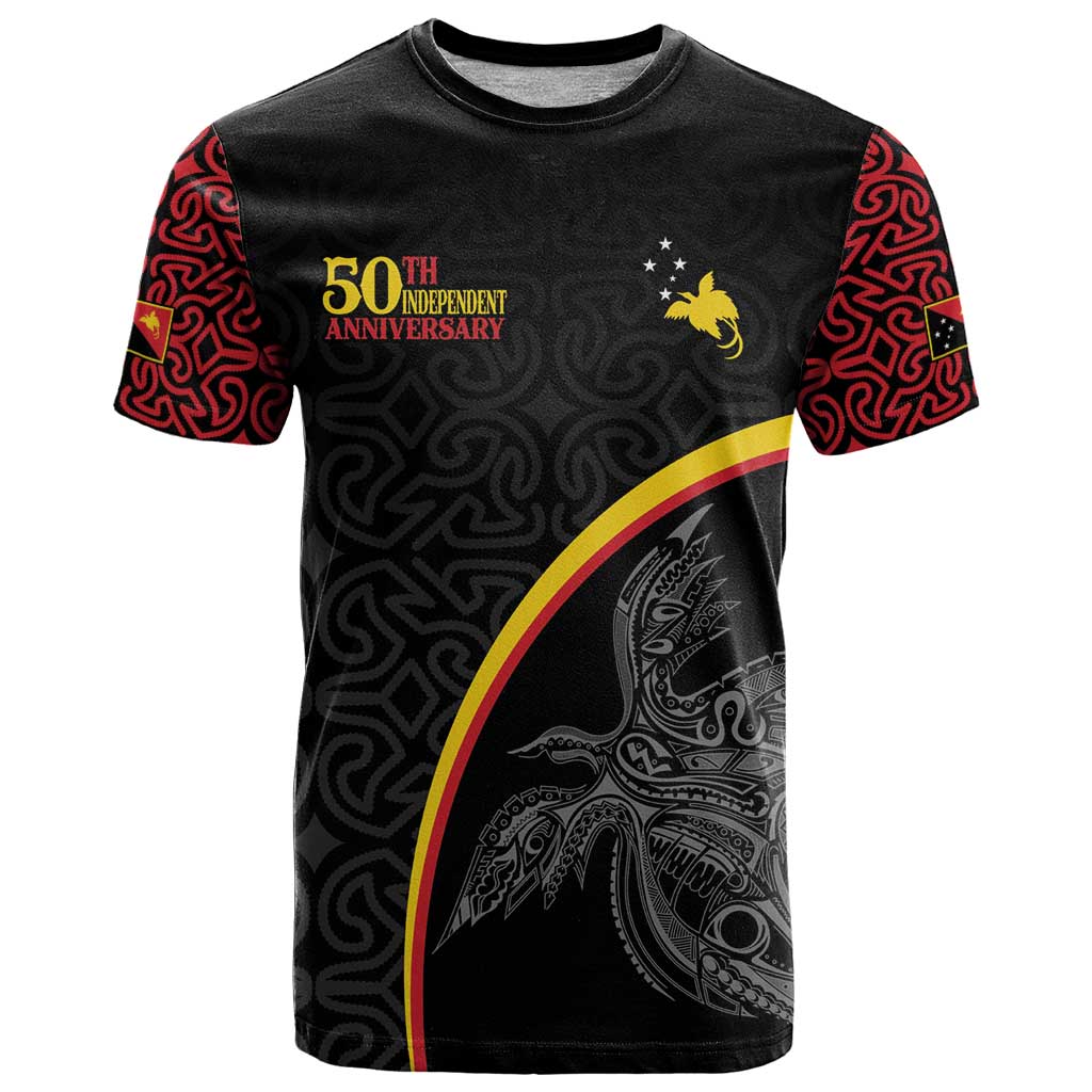 Papua New Guinea 50th Independence Day T Shirt Simple Oro Tapa Pattern - Polynesian Pride