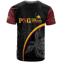 Papua New Guinea 50th Independence Day T Shirt Simple Oro Tapa Pattern - Polynesian Pride
