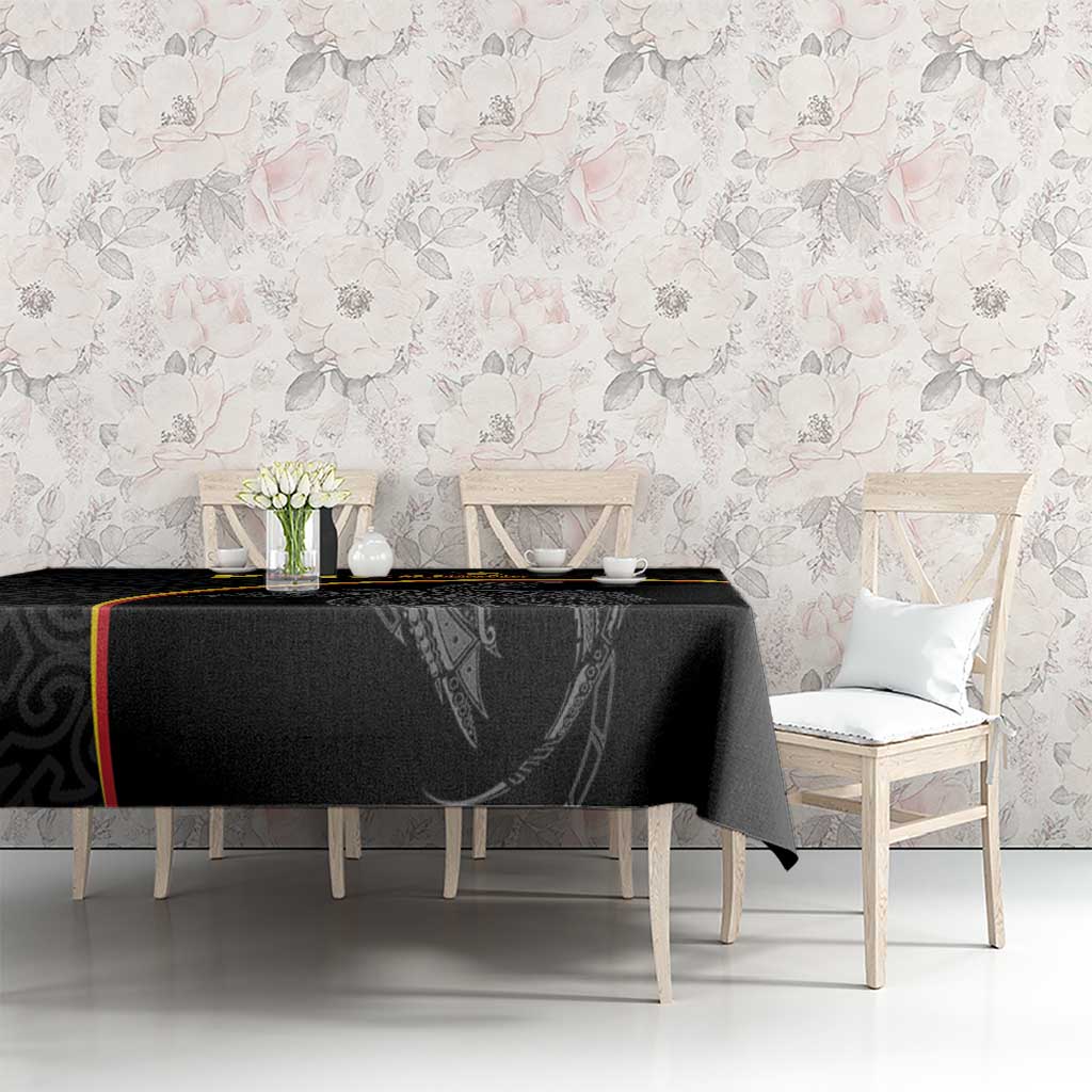 Papua New Guinea 50th Independence Day Tablecloth Simple Oro Tapa Pattern LT9 - Polynesian Pride