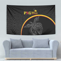 Papua New Guinea 50th Independence Day Tapestry Simple Oro Tapa Pattern - Polynesian Pride