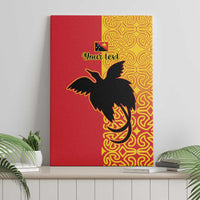 Papua New Guinea Oro Tapa Personalised Canvas Wall Art Simple Bird of Paradise Style LT9 - Polynesian Pride