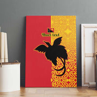 Papua New Guinea Oro Tapa Personalised Canvas Wall Art Simple Bird of Paradise Style LT9 - Polynesian Pride