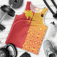 Papua New Guinea Oro Tapa Personalised Men Tank Top Simple Bird of Paradise Style LT9 - Polynesian Pride