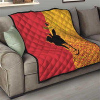 Papua New Guinea Oro Tapa Personalised Quilt Simple Bird of Paradise Style - Polynesian Pride