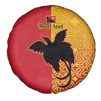 Papua New Guinea Oro Tapa Personalised Spare Tire Cover Simple Bird of Paradise Style - Polynesian Pride
