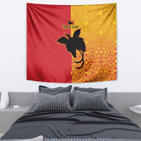 Papua New Guinea Oro Tapa Personalised Tapestry Simple Bird of Paradise Style - Polynesian Pride