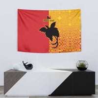 Papua New Guinea Oro Tapa Personalised Tapestry Simple Bird of Paradise Style - Polynesian Pride